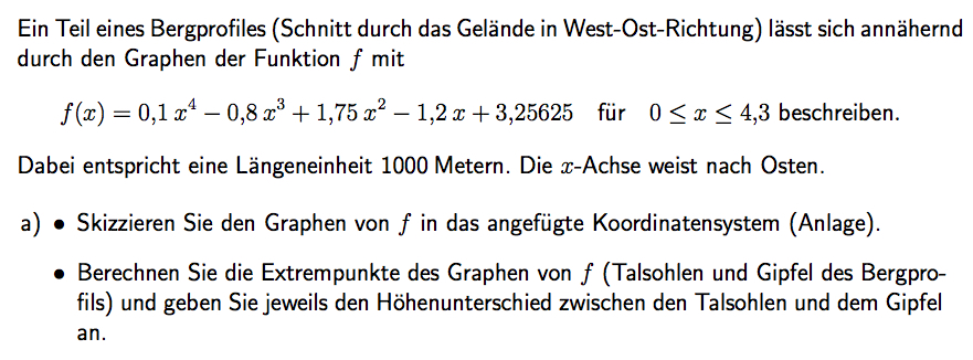 Aufgabe 2: Abitur 2015