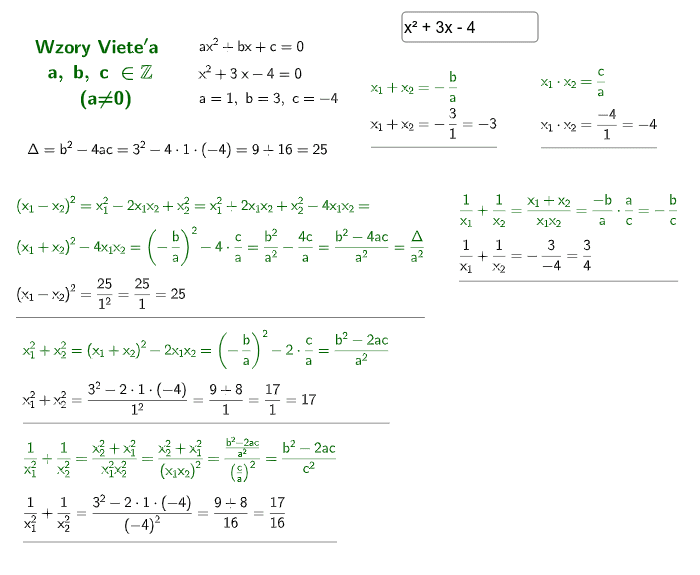 Wzory Viete A Dla Wielomianu 3 Stopnia Wzory Viete'a – GeoGebra