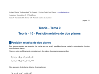 Teoría - 10 - Posición relativa de dos planos.pdf