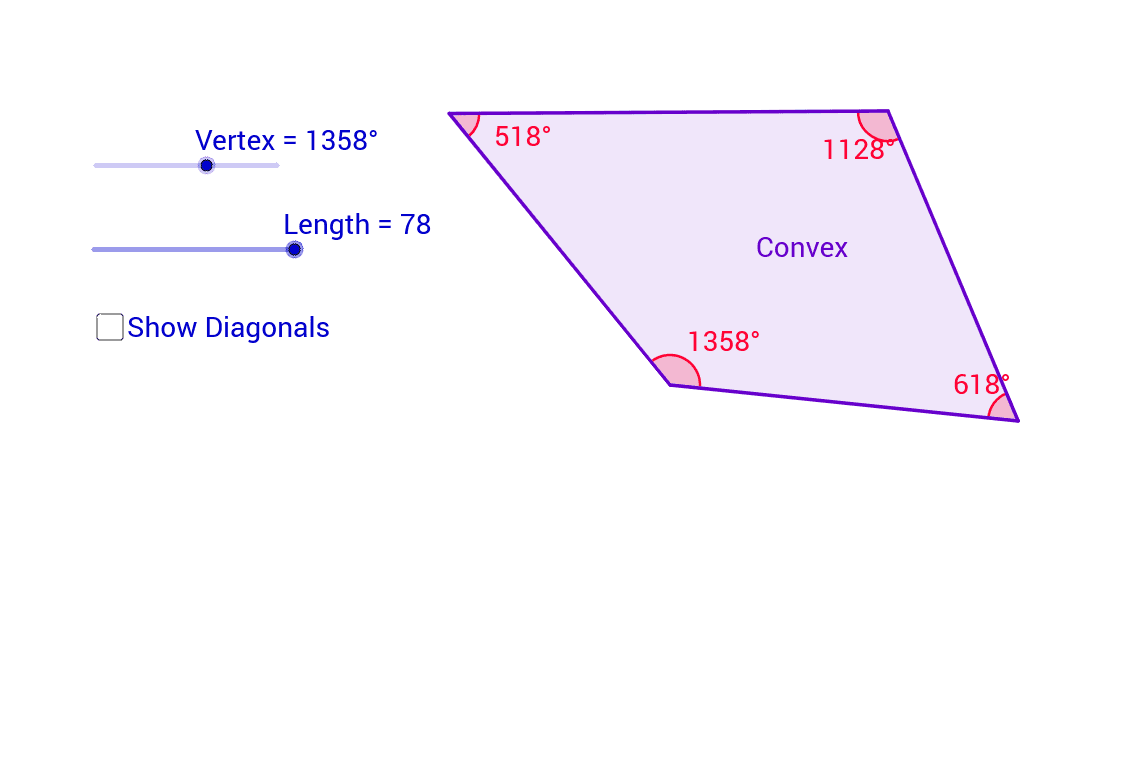 Convex quadrilateral geogebra
