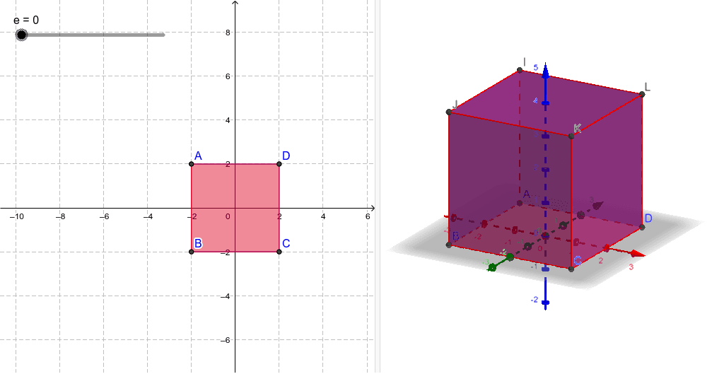 立方体の展開図 Geogebra