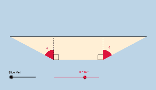 Maximizing Trapezoid Area – GeoGebra