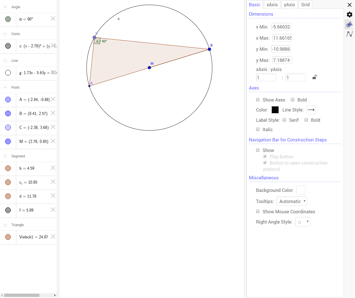 GeoGebra Applet