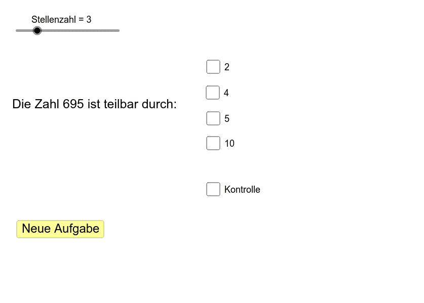 Teilbarkeit Durch 2 4 5 Und 10 Geogebra