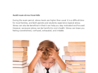 Avoid exam stress from kids.pdf