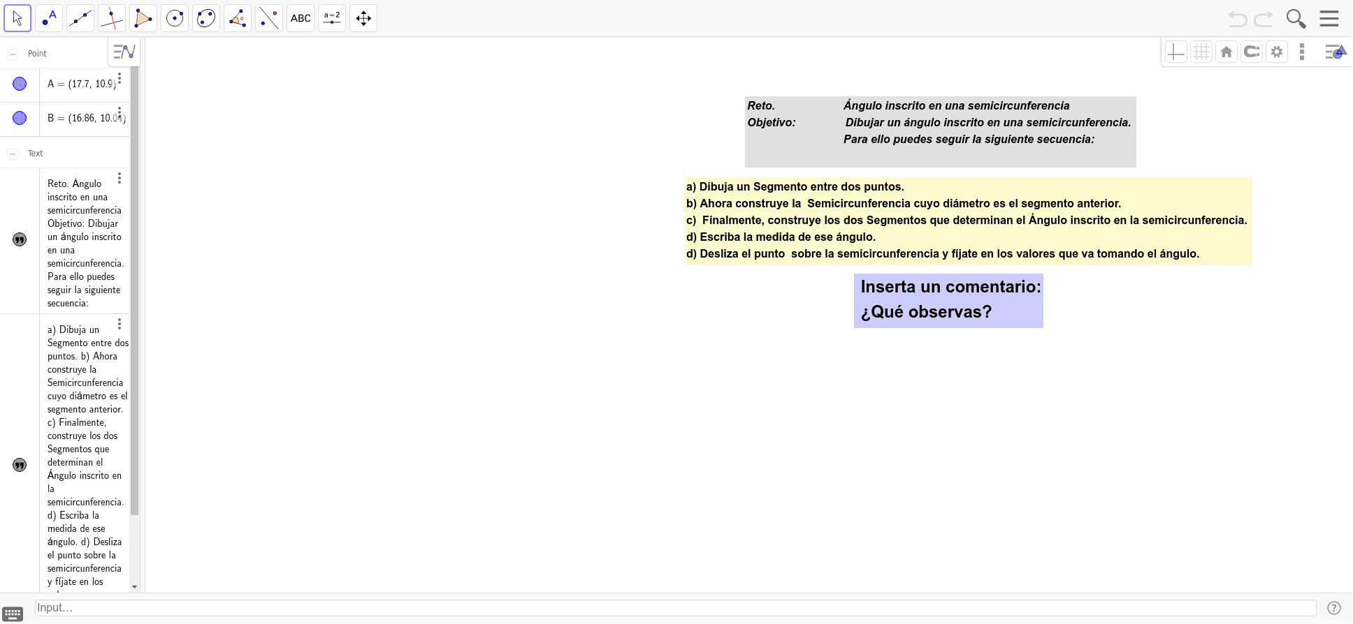 GeoGebra Applet