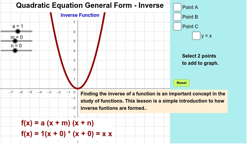 GeoGebra Applet
