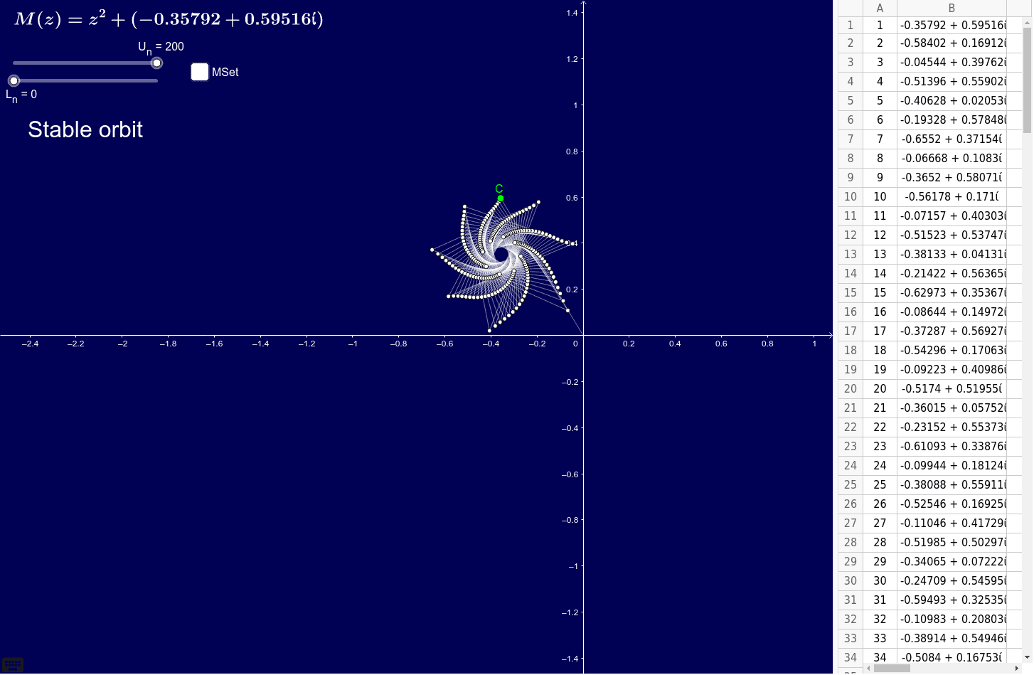 GeoGebra Applet
