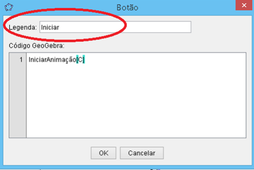 Como iniciar uma animação utilizando um botão? Digita-se o comando IniciarAnimação[elemento] no código do botão.