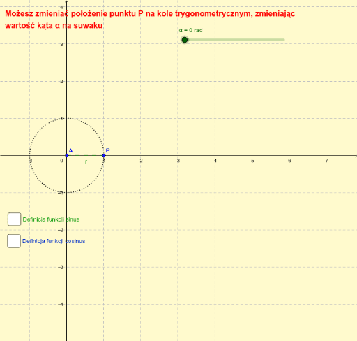Wykresy Funkcji Sinus I Cosinus Geogebra
