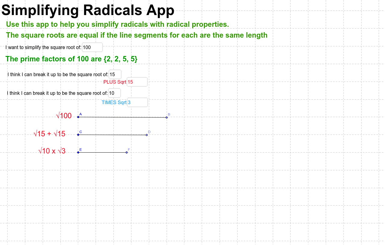GeoGebra Applet