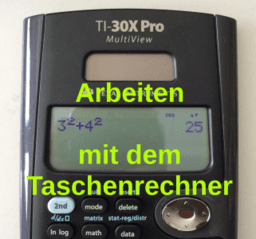 Arbeiten mit dem Taschenrechner