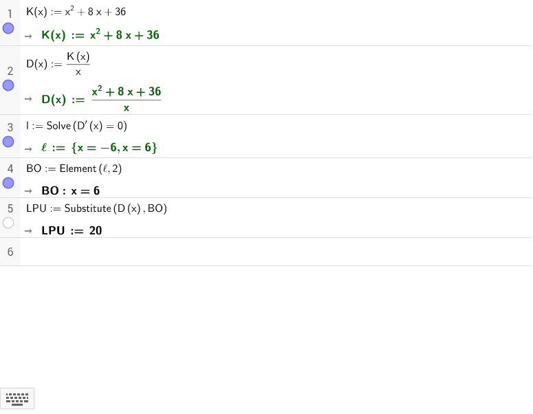 GeoGebra Applet