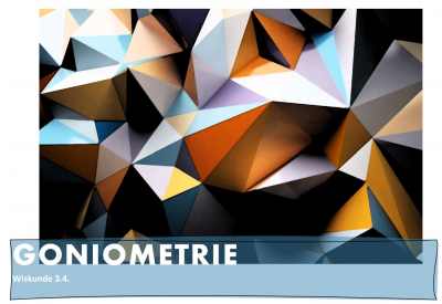 Goniometrie in rechthoekige driehoeken