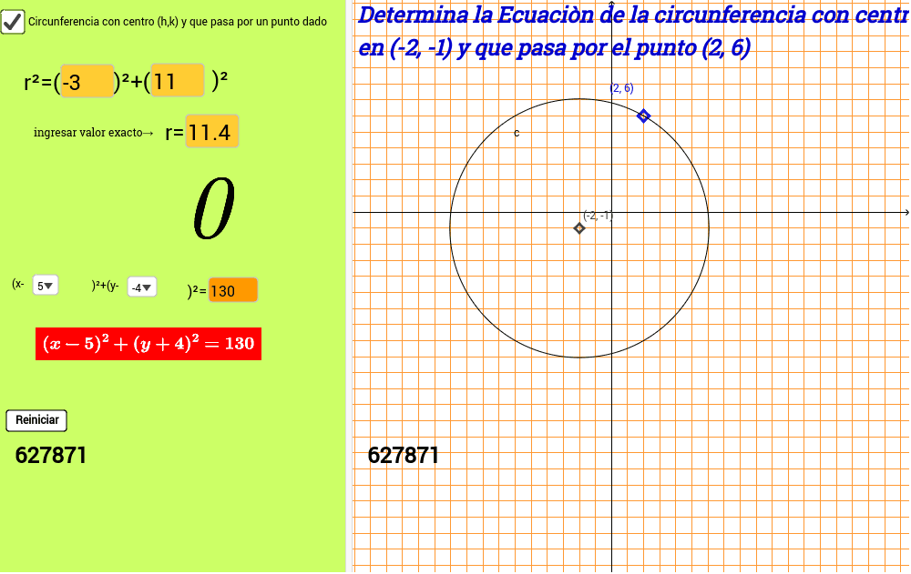 GeoGebra Applet