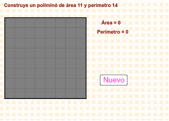 Selecciona los cuadrados para pintar o apagar