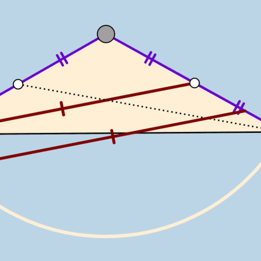 Isosceles Triangle Medians GeoGebra