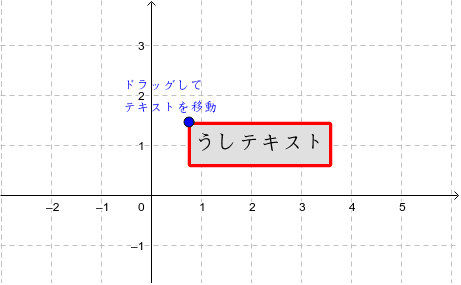Pin To Screen されたテキストに枠線を施す小技 Geogebra