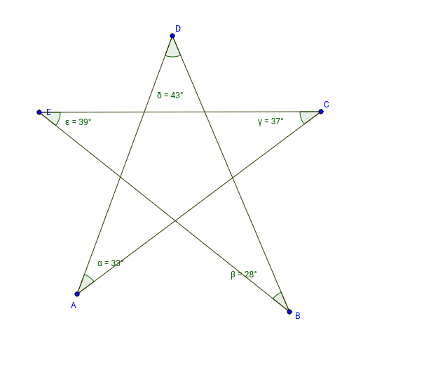 Como dibujar una estrella de 5 puntas con compás