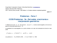 CCSS Problemas - 5a - Derivadas, crecimiento e interpretación geométrica.pdf