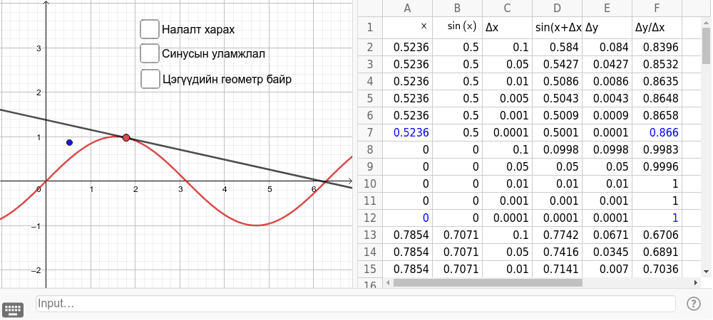 GeoGebra Applet