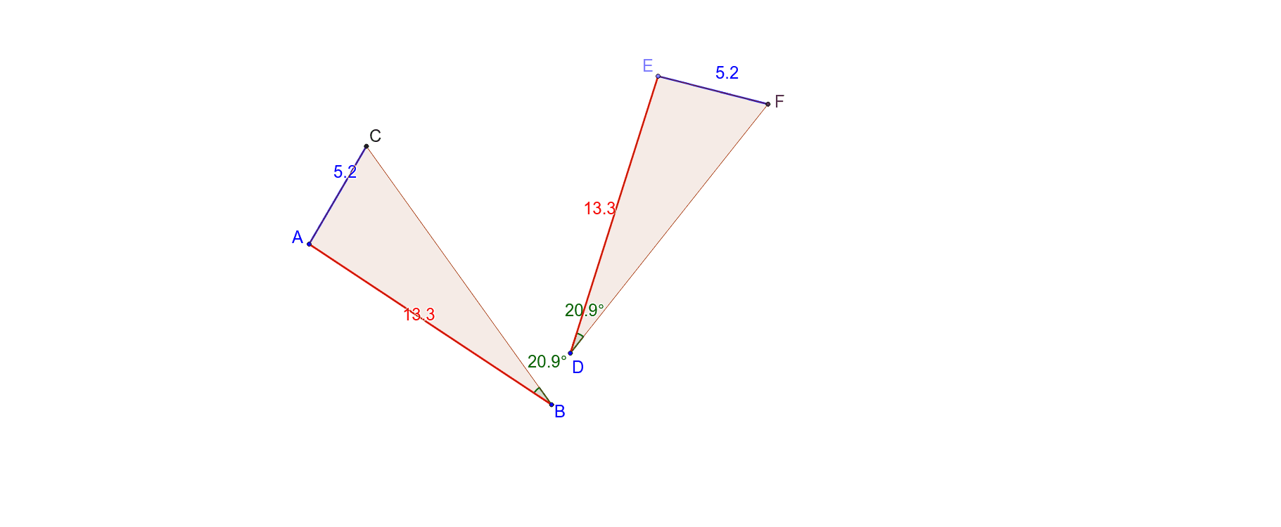 Congruent Triangles SSA GeoGebra