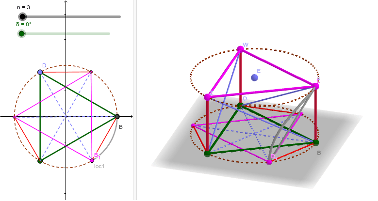 立体の折りたたみ方 Geogebra