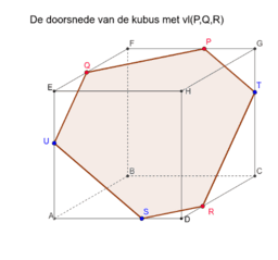 Doorsnede veelvlak-vlak