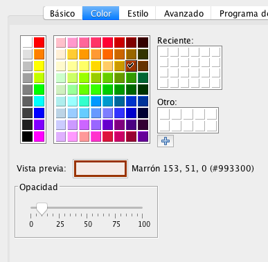 Para definir el color y la opacidad de las superficies tenemos que clicar con el botón derecho en el objeto [u]en la Vista Algebraica[/u] y acceder al menú "[b]Propiedades[/b]".