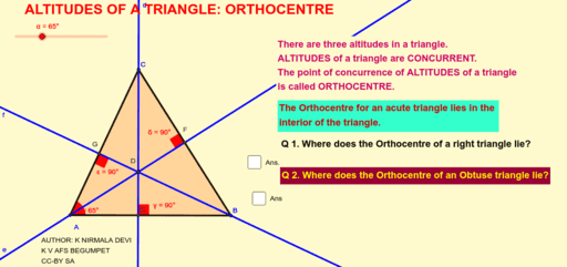 calculating altitude geometry calculating altitude geometry