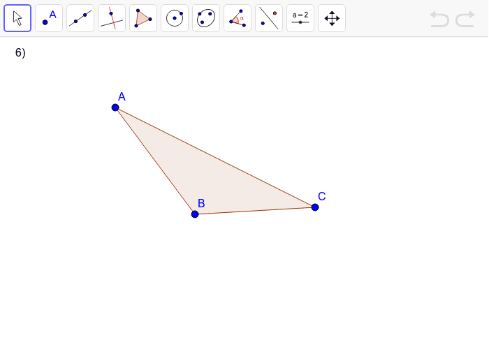 Construct all three medians of the triangle.