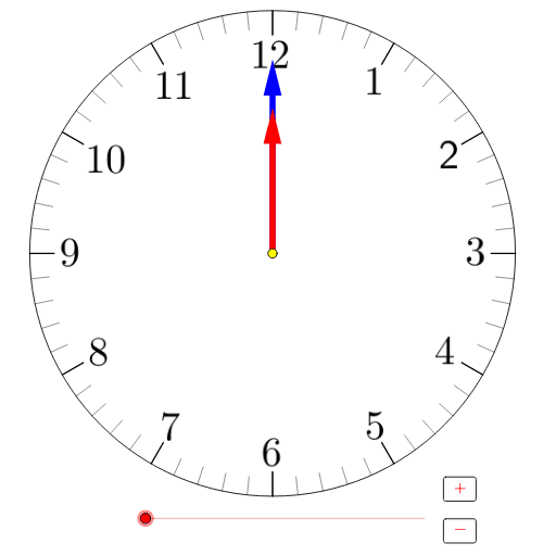 Analog Clock Templates GeoGebra