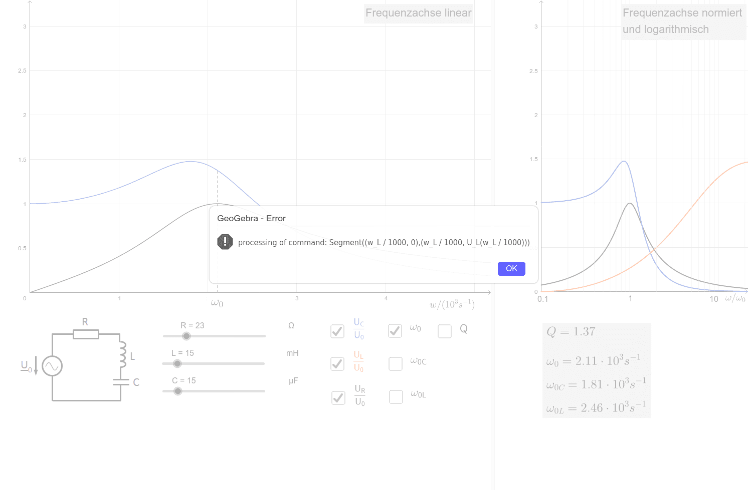 GeoGebra Applet