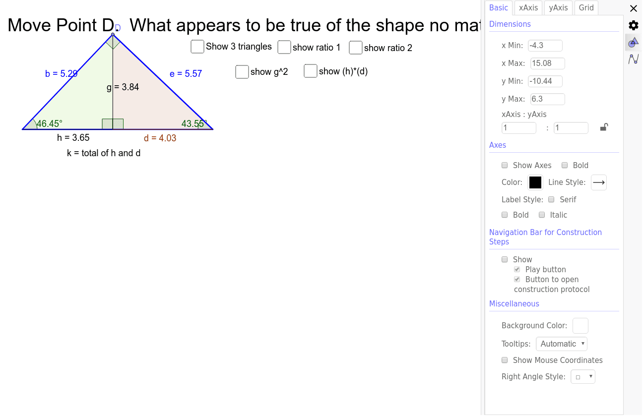 GeoGebra Applet