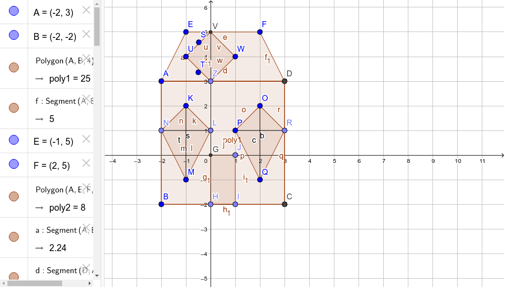 Quadrilateral House GeoGebra