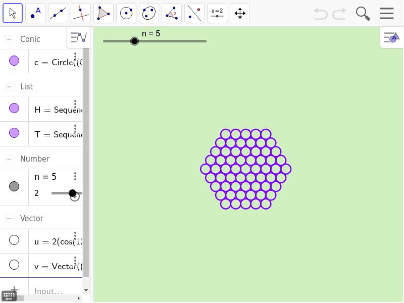 hexagonal pattern – GeoGebra