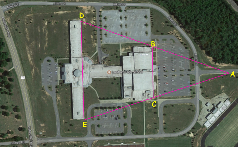 Satellite View of Landrum High School
