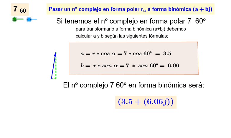 Pasar De Forma Polar A Binomica Geogebra