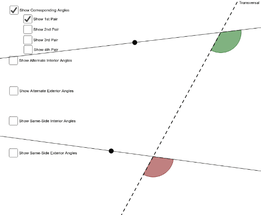 Naming Angle Positions Geogebra