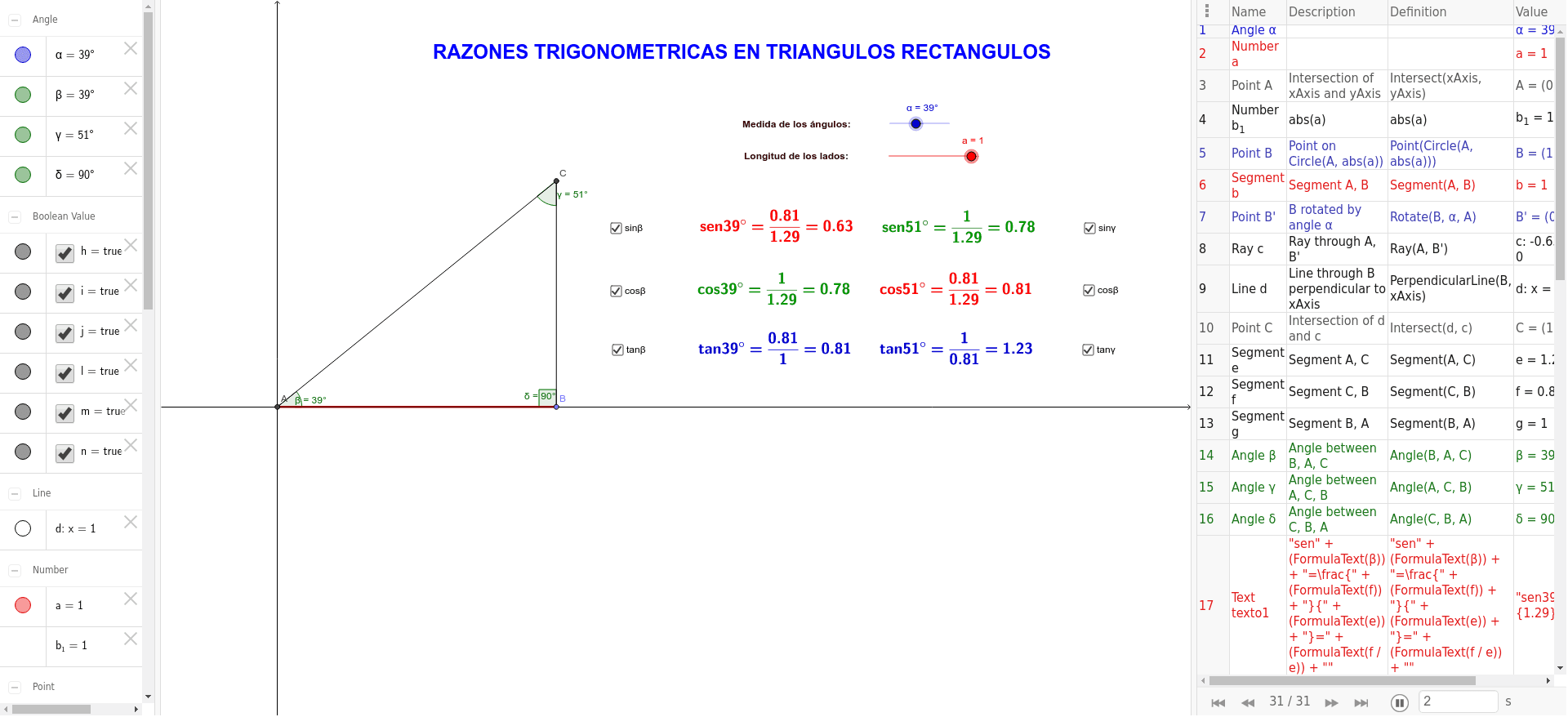 GeoGebra Applet