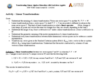 Activity - Linear Transformations - Part 1 and Part 2.pdf