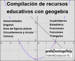 Compilación de recursos educativos con geogebra