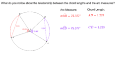 10-3 Arcs and Chords