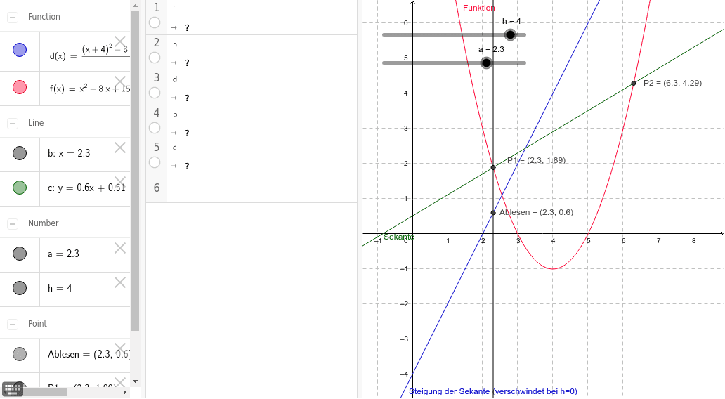 GeoGebra Applet