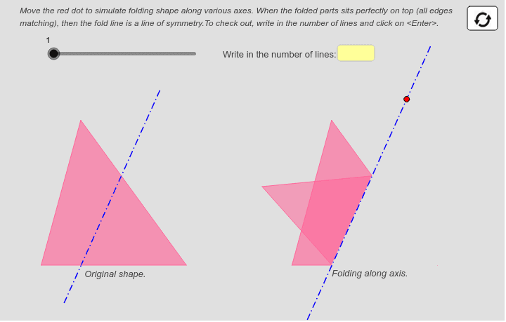 Reflection of a shape – GeoGebra