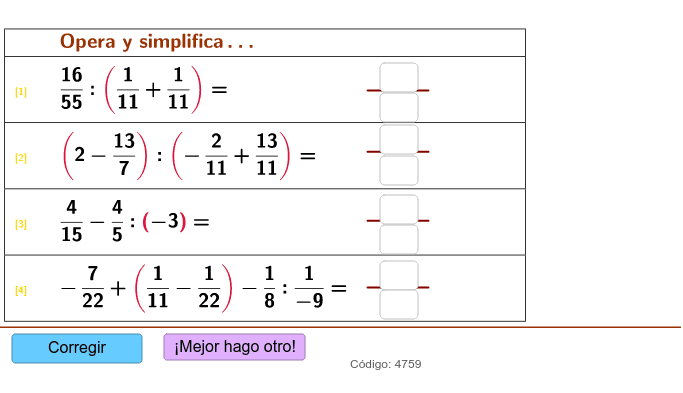 Operaciones Combinadas Con Números Racionales Geogebra