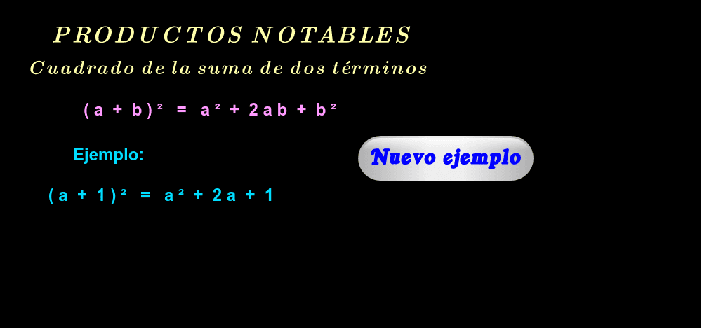 Ejemplos ( haga click en "Nuevo ejemplo" ).