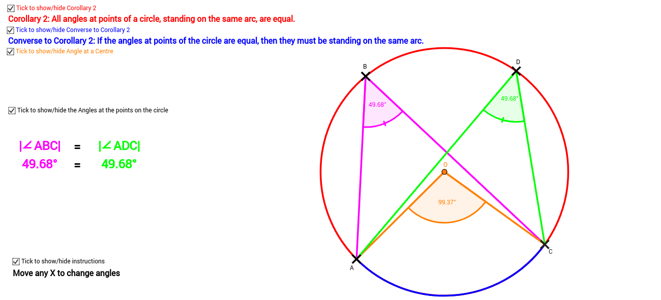 Corollary 2 to Theorem 19 – GeoGebra