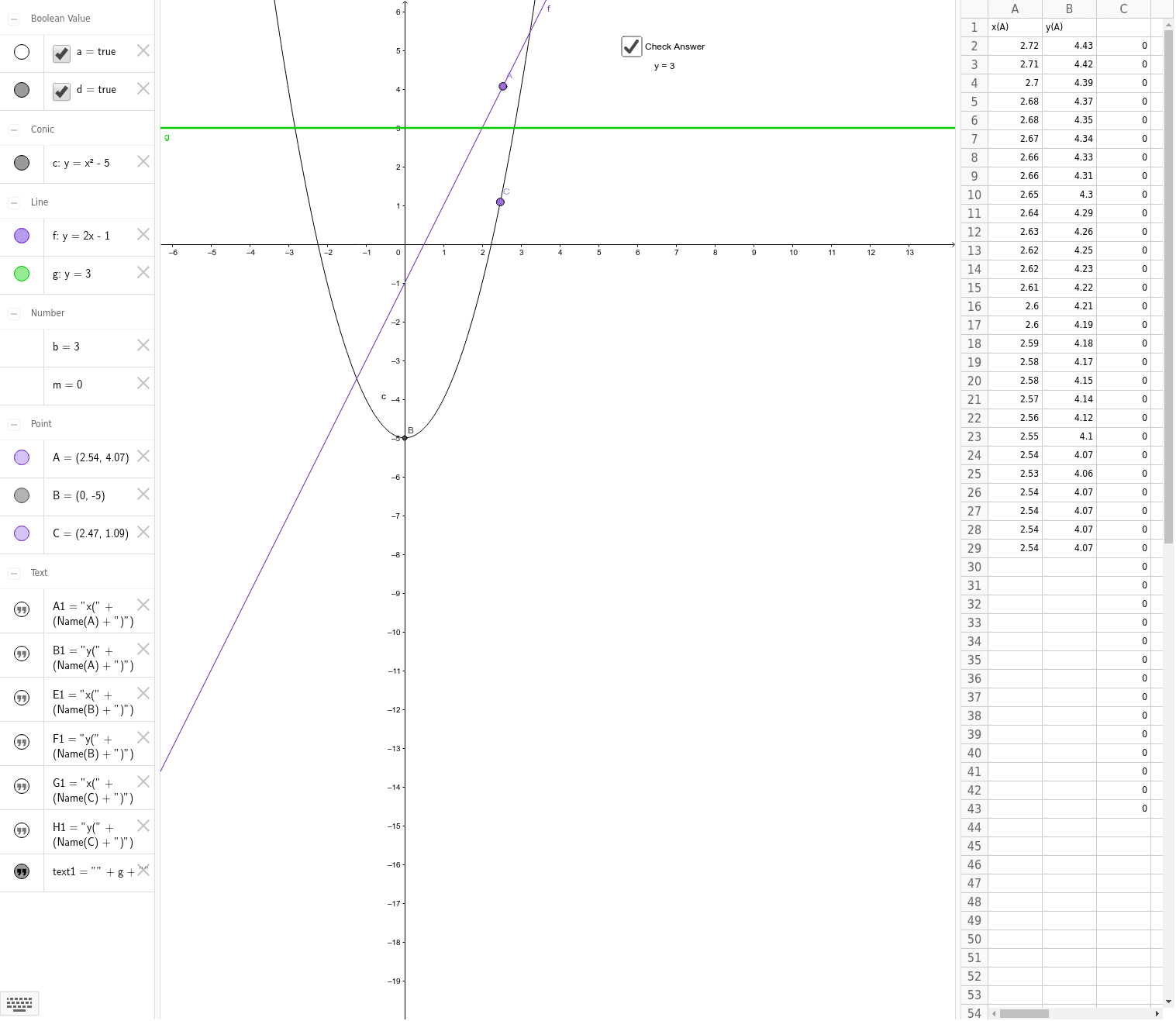 GeoGebra Applet