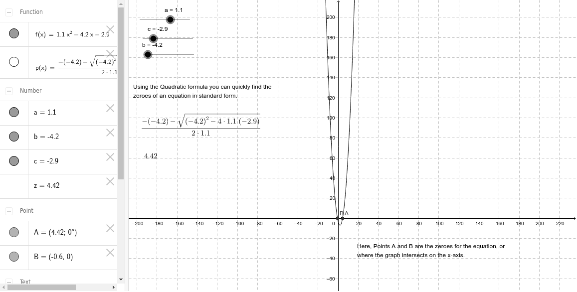 GeoGebra Applet